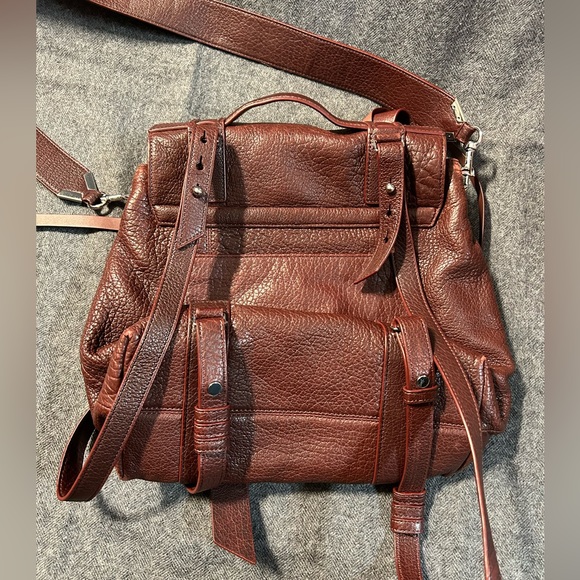 **GVY** All Saints 4-way Leather Convertible Backpack Crossbody Tote Bag